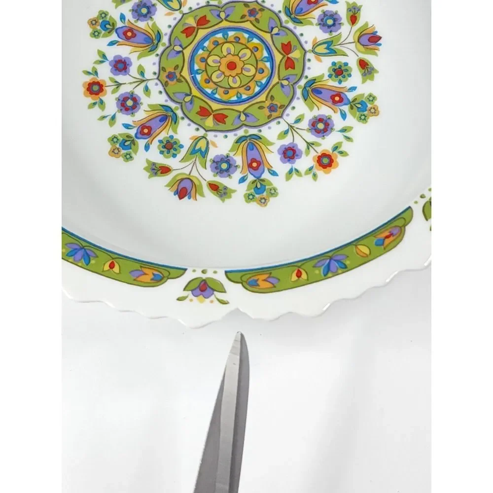 Vintage One World Sango Japan Hellespont‎ 8001 Plates Big Bowl Salad Plate Bowls